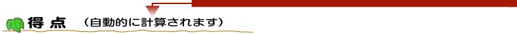 得点（自動的に計算されます）